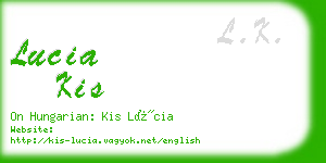 lucia kis business card